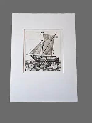 Herman Berserik - In 1979 in beperkte oplage (35) gemaakte Ets en Aquatint "Hommage dirk Nijland" kopen? Bied vanaf 42!
