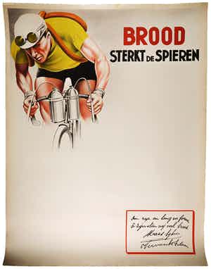 Affiche, Brood sterkt de spieren verkocht voor € 1!