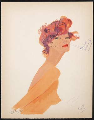 Jean-Gabriel Domergue - Litho, Ernestine uit de portfolio La Parisienne kopen? Bied vanaf 200!