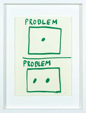 A.R. Penck - Zeldzame litho, Problem Problem verkocht voor € 1!