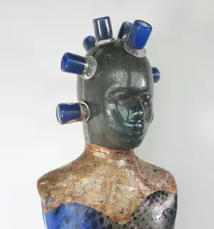 Richard Price - Sculptuur van glas, Blue Lady (Groot!) kopen? Bied vanaf 2000!