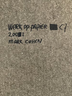 Mark Cohen - Work on paper C7 kopen? Bied vanaf 35!
