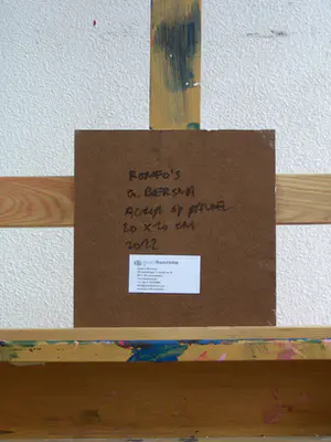 Gerard Boersma - Romeo's (Vrouw kijkend naar schilderij van Banksy) kopen? Bied vanaf 75!