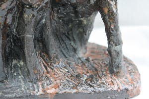 Niet of onleesbaar gesigneerd - Zeer Fraai uitgevoerde Stenen(Mineraal) Kunstenaars Paarden Sculptuur kopen? Bied vanaf 1!