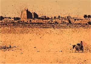 Simon Koene - Jongetje op ezeltje bij de tempel van Luxor (Egypte) verkocht voor € 25!