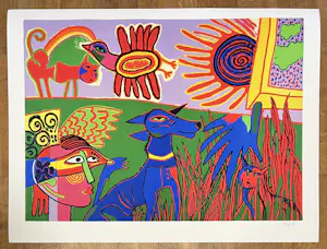 Corneille - Le chien bleu / De blauwe hond 1990 - Exemplaire HC Hors Commerce kopen? Bied vanaf 230!