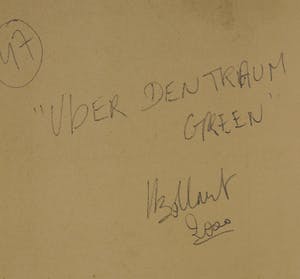 Jan Bollaert - Gemengde techniek op board, Über den Traum Green (Groot) kopen? Bied vanaf 80!