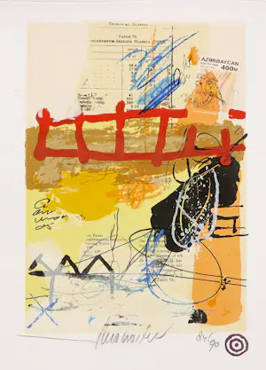 Theo Koster - Serie van 5 zeefdrukken met collage-elementen kaufen? Bieten Sie von 50!