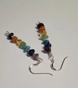 Nieuwe zilveren Chakra oorbellen met edelstenen kopen? Bied vanaf 25!