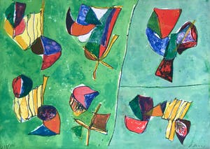 Daniel Humair - Kleurenlitho - 1980 - Oplage 129/190 kopen? Bied vanaf 65!