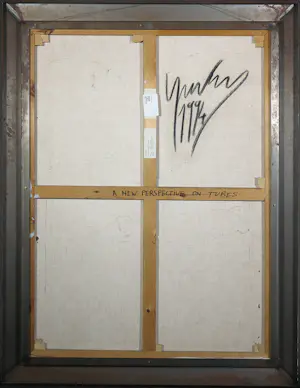 Yves Velter - Gemengde techniek op doek, A new perspective on tubes - Ingelijst (groot) kopen? Bied vanaf 600!