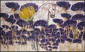 Mark Verdoes - Giclée op doek, Paardenbloem kopen? Bied vanaf 1!