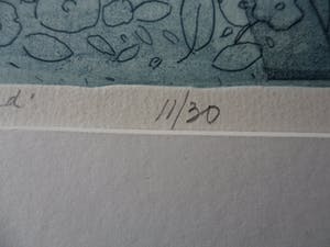 Ank Spronk - Kleurets / Preegdruk. Titel, "Een zonnige dag op het platteland ". kopen? Bied vanaf 35!