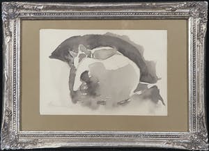 Hannie Bouman - Aquarel, Zonder titel kopen? Bied vanaf 20!