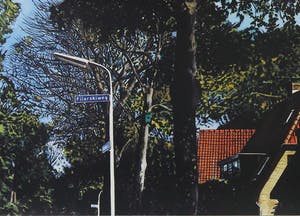 Rob Scholte - Zeefdruk, Filarskiweg uit serie Bergense School, 13 dorpsgezichten - Ingelijst kopen? Bied vanaf 1!