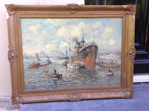 Evert Moll - B9076, havengezicht Rotterdam kopen? Bied vanaf 750!