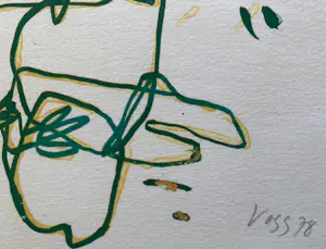 Jan Voss - handgesigneerde kleurenlitho | 'Sans titre' | 1978 (Prent 190 Serie 12B) kaufen? Bieten Sie von 65!