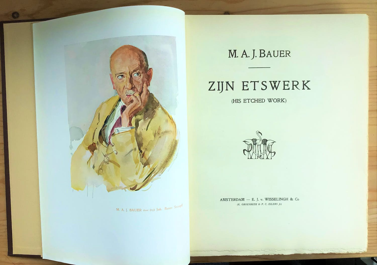 Marius Bauer - "Zijn Etswerk" - Wisselingh & Co - Amsterdam - 1927 - Uitstekende conditie verkocht voor € 80!