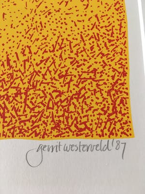 Gerrit Westerveld - Handgesigneerde kleuren zeefdruk z.t. kopen? Bied vanaf 35!