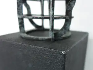 Peter Jansen - Bronzen beeld op houten sokkel, Twee figuren kopen? Bied vanaf 500!