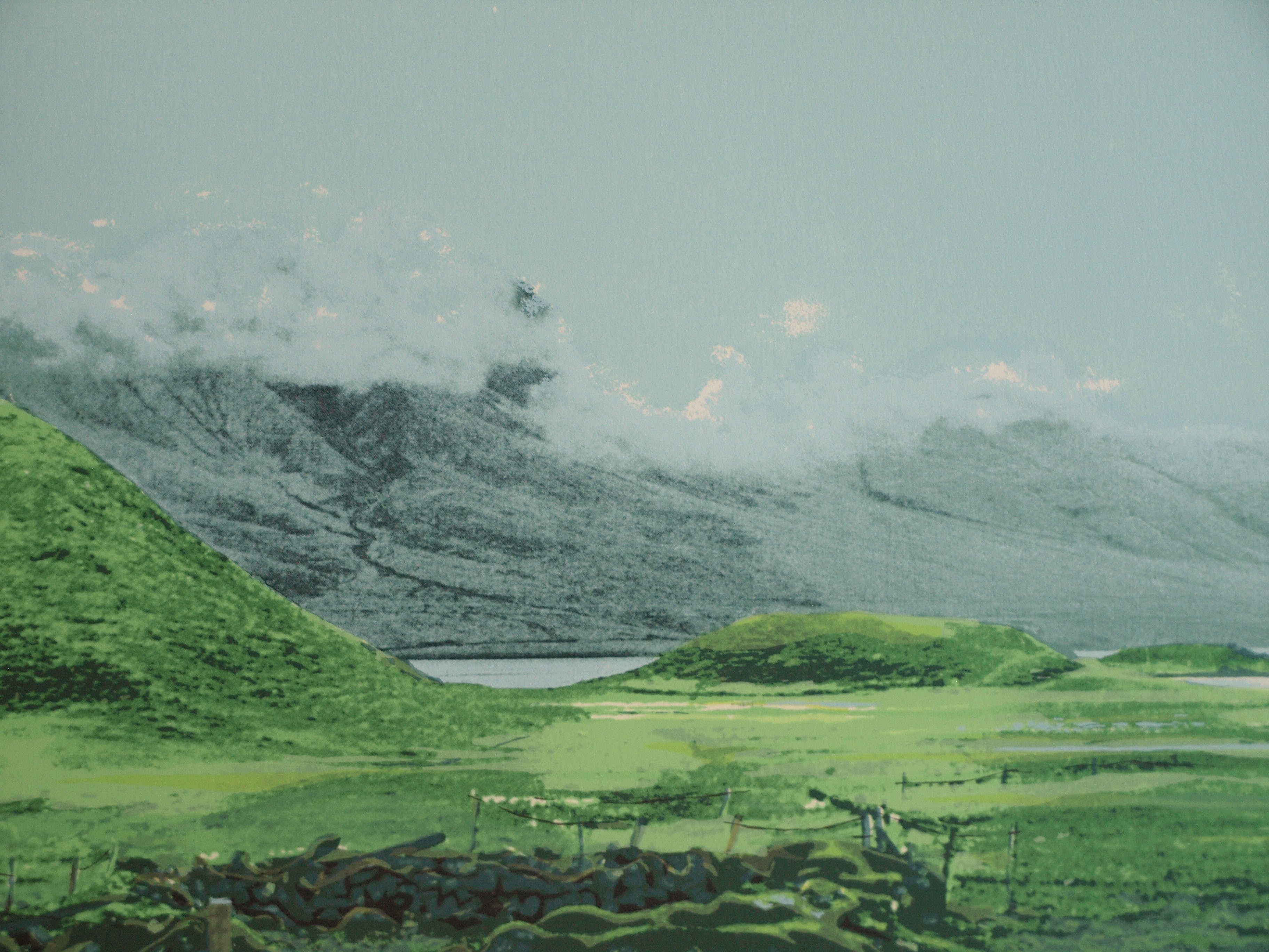 Marian Plug - Zeefdruk , IJsland I – gesigneerd & ingelijst – 1982 kopen? Bied vanaf 30!