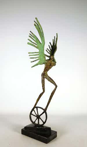 Jan Steen (II) - Brons, Engel verkocht voor € 400!