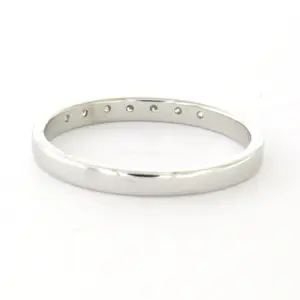 14k wit gouden ring met briljant geslepen diamant tot. 0.10ct – F/G - VS/SI kopen? Bied vanaf 220!