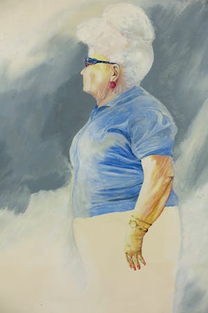 Niet of onleesbaar gesigneerd - Olieverf op doek, Oma kopen? Bied vanaf 1!