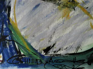 Edith Cammenga - Grote expressionistische Gem.Technk. Voorstelling met figuren - gesigneerd kopen? Bied vanaf 1!