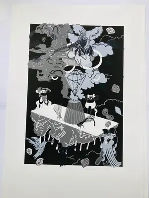 Jennifer Tee - Diamant (zwart wit) Groot formaat kopen? Bied vanaf 75!