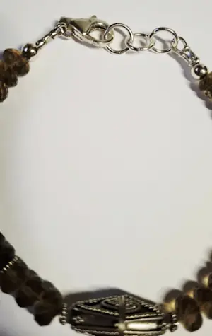 Nieuwe zilveren Armband met facet geslepen rookkwarts kopen? Bied vanaf 75!