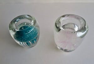 Vetro Design - Kwal in glas - Set Press de Papier/Waxinehouders - Handgeblazen unica kopen? Bied vanaf 1!