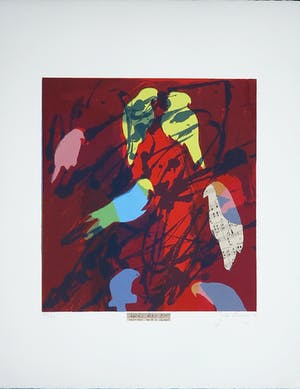 Joke Keuning - Zeefdruk, Zeg m'n liefje wat wil je nog meer kopen? Bied vanaf 1!