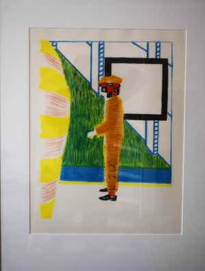 Roger Raveel - Litho - Gesprek in de tuin verkocht voor € 900!