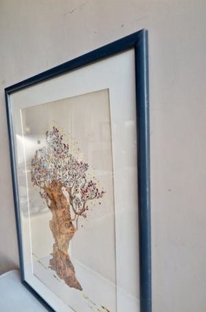 Niet of onleesbaar gesigneerd - Bloeiende Mensenboom (groot intrigerend werk) kopen? Bied vanaf 10!