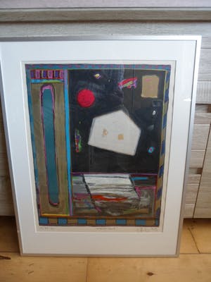 Eric Toebosch - Zeefdruk, Titel, " Nacht huis ". kopen? Bied vanaf 40!