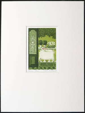 Laetitia de Haas - Lot van vijf kleurenetsen, Stillevens kopen? Bied vanaf 60!