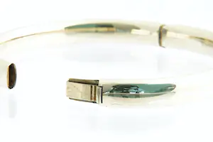 61- Zware en fraaie 14krt geel-gouden ovalen unisex "slaven" armband kopen? Bied vanaf 570!