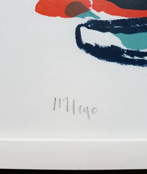 Karel Appel - Figuren, litho (netjes ingelijst) kopen? Bied vanaf 550!