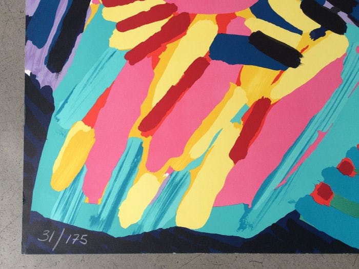 Karel Appel - Big Head Coming Down  kopen? Bied vanaf 350!