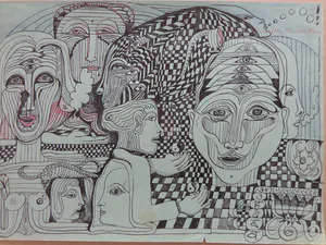 Ernst Vijlbrief - LOT VAN 2 WERKEN / ORIGINEEL WERK / 22x30cm + 21x17cm kopen? Bied vanaf 30!