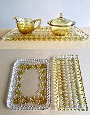 Walther glas - Collectie Schalen/Plateaus - Gedecoreerd Kristalglas - Leuk voor de Paastafel kopen? Bied vanaf 10!