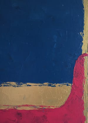 John Foppen - Blue over Red By Gold ........# K 04. XL . GROOT. kopen? Bied vanaf 175!