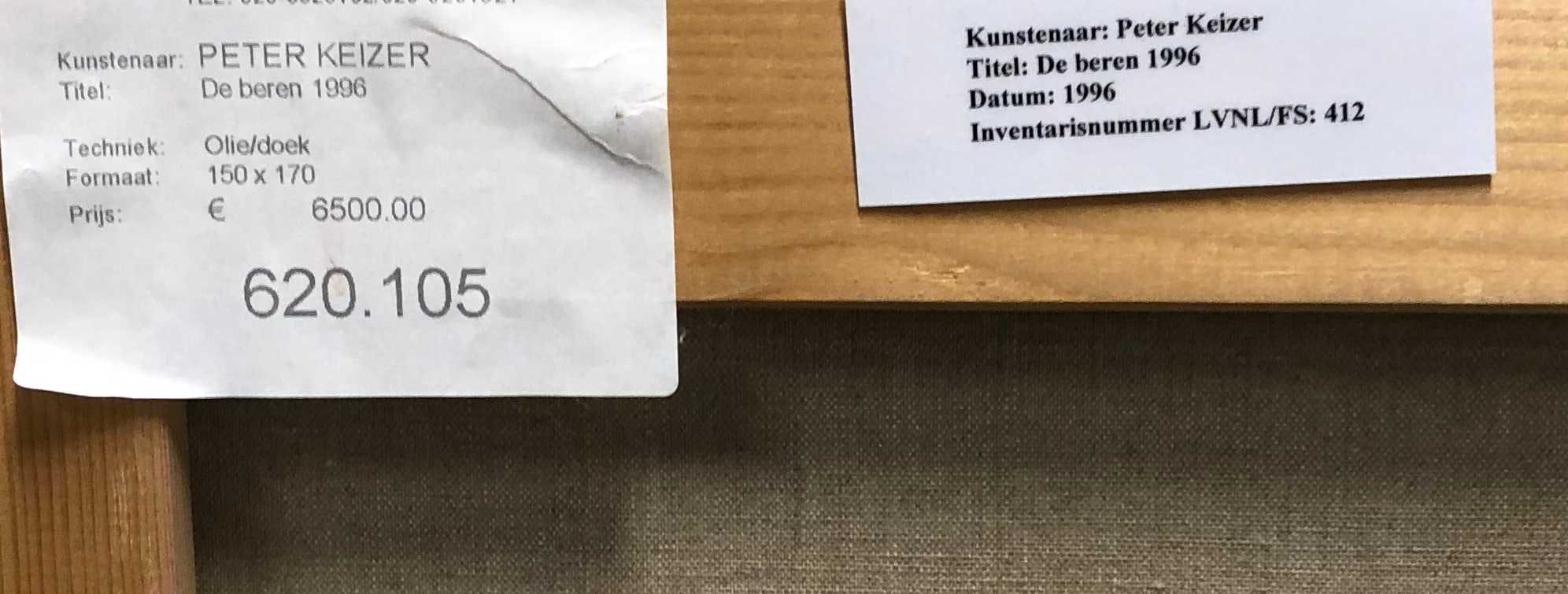 Peter Keizer - De Beren kopen? Bied vanaf 1400!