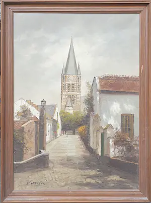 Siem Schaeffer - Straatje met kerk kopen? Bied vanaf 50!