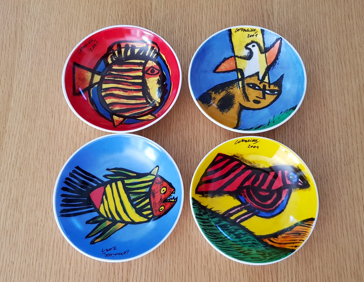 Corneille - 4 verschillende Corneille schaaltjes verkocht voor € 50!