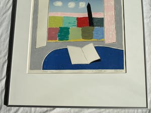 Harrie Gerritz - Ingelijste zeefdruk , Black Totem – 1990 – oplage 30 kopen? Bied vanaf 55!