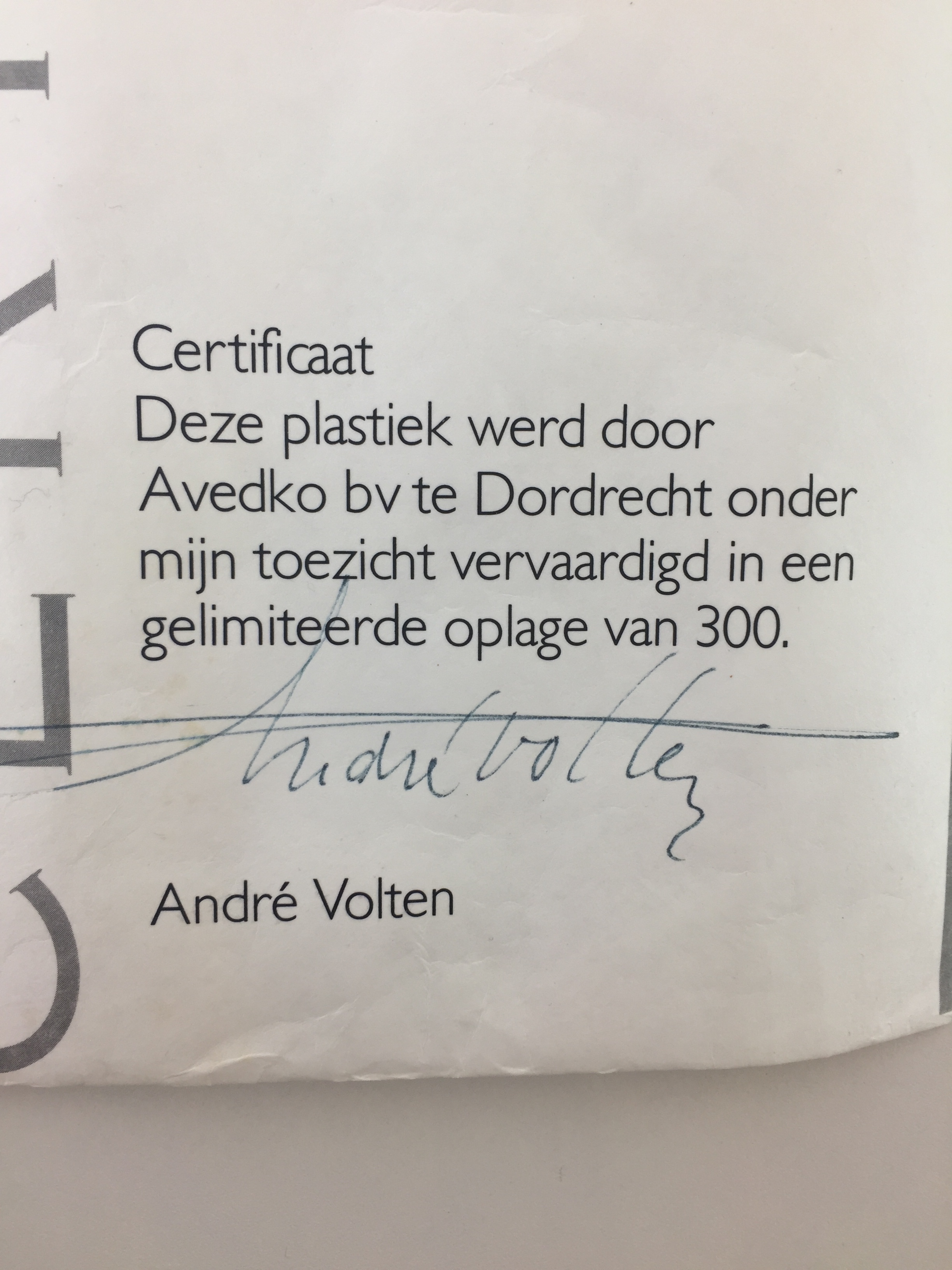 Andre Volten - RVS sculptuur, inclusief certificaat kopen? Bied vanaf 649!