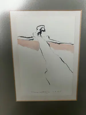 Jan Montyn - diverse werken ca h16/b12 collage van krijt, inkt en aquarel in fraaie lijst kopen? Bied vanaf 149!