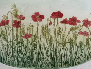 Truusje Mul - Klaproosjes | kleuren ets - ingelijst kopen? Bied vanaf 19!